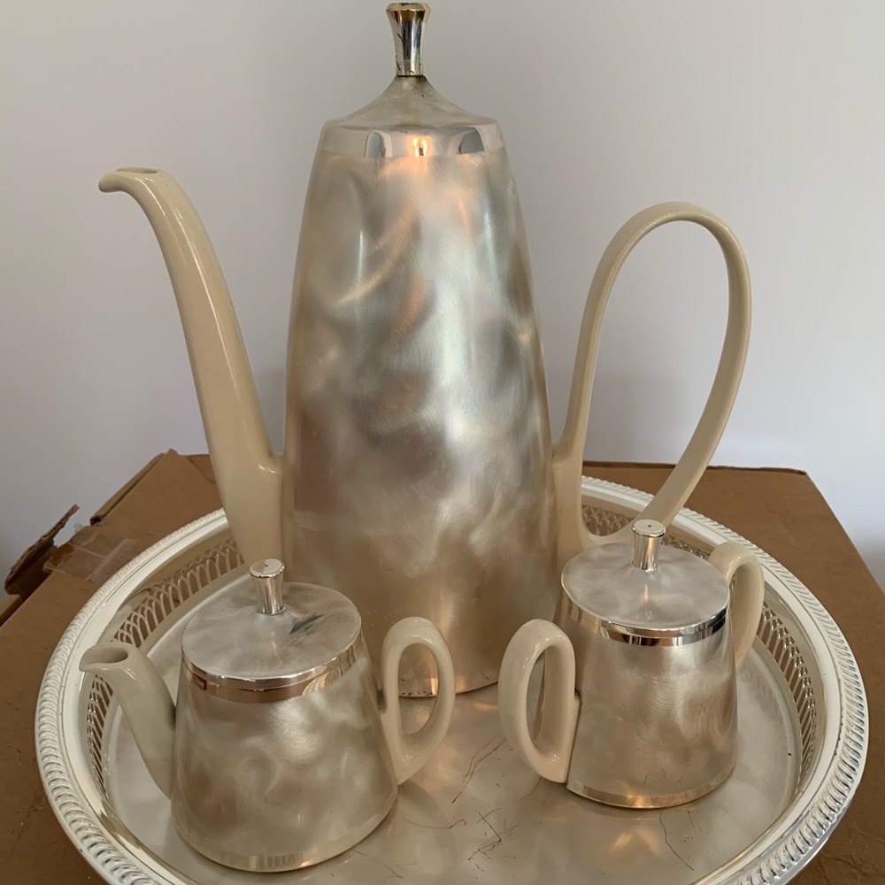 Vintage silver coffee set